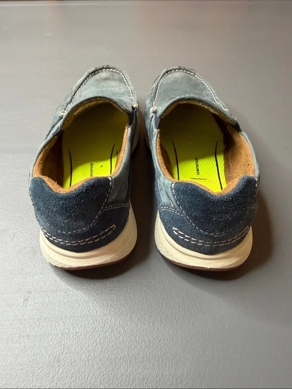 Kid’s Casual Slip-On Loafers in blue. Size 2